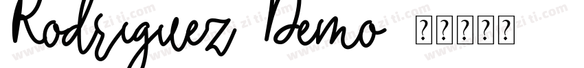 Rodriguez Demo字体转换